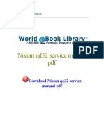 Nissan qd32 Service Manual