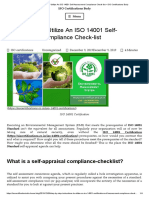 ISO 14001 Certification Checklist