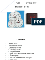 Electronic Clocks: UEET101 SPRING 2009