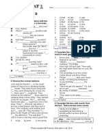 End-Of-Year Test B: Grammar