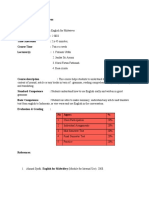 English For Midwifery Syllabus