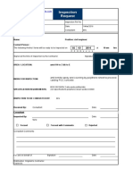 Inspection Request Template