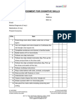 Cognitive Skills Preassessment PDF