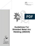 Guidelines For Shielded Metal Arc Welding (SMAW) : Processes