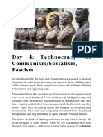 Day 4 - Technocracy vs. Communism - Socialism, Fascism
