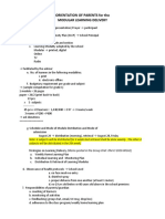 Orientation of Parents For The Modular Learning Delivery: Subjects Will Be Distributed in The 5th Week)