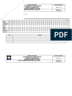 SP-OCS-101-F1 Daily Laboratory Cleaning Sheet