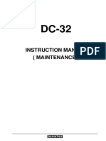 Daihatsu-DC-32 Instruction Manual (Maintenance)