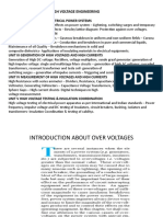 Ee8701 High Voltage Engineering: Unit I Over Voltages in Electrical Power Systems