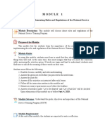 Module Title Mplementing Rules and Regulations of The National Service