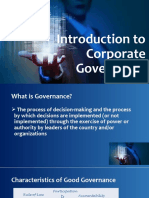 Introduction To Corporate Governance