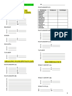 Answer Sheet - Module 3 Edukasyon Sa Pagpapakatao (Esp)