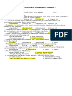 Personal Development Summative Test For Week 2