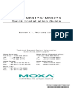 Mgate Mb3170/Mb3270 Quick Installation Guide: Edition 7.1, February 2016