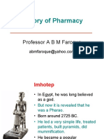 History of Pharmacy