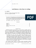 Berry 1987 Scientific Natural History - A Key Base To Ecology