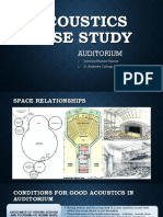 Acoustics Case Study: Auditorium