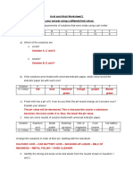 Acid and Alkali Worksheet 2