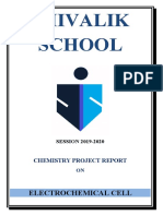 Chemistry Project On Electrochemical Cell