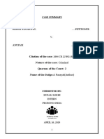 Citation of The Case: Nature of The Case: Criminal Quorum of The Court: 2 Name of The Judge:A Pasayat (Author)