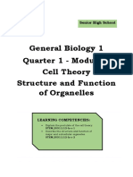 General Biology 1 Quarter 1 - Module 1 Cell Theory Structure and Function of Organelles