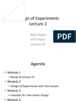 Design of Experiments: Rajiv Gupta BITS Pilani