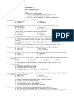 Module #1 Knowing and Understanding Oneself During Middle and Late Adolescence