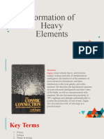 Lesson 1 - Formation of Heavy Elements