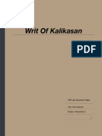 Writ of Kalikasan: HR Law Summer Class