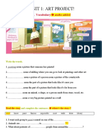 Unit 1: Art Project!: I. Vocabulary Audio Added