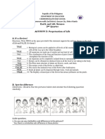 Edited - Earth and Life Science Activity 3 2nd Quarter