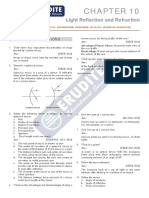 Light Re Action and Refraction: 1. One Mark Questions