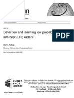 Detection and Jamming Low Probability of Intercept (LPI) Radars