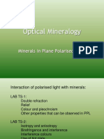 Optical Mineralogy: Minerals in Plane Polarised Light