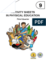 Activity Sheets in Physical Education: Third Quarter