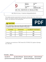 Technical Service Bulletin: Recreational Towing Requirements