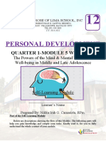 Personal Development: Quarter 1-Module 5 Week 6&7