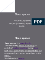 Sleep Apnoea - Prof - DR K.K.P