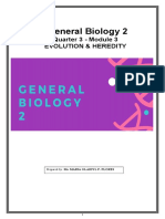 General Biology 2: Quarter 3 - Module 3 Evolution & Heredity