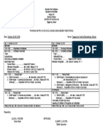 Training Matrix On SBM Mentoring