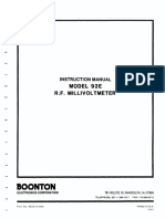 Boonton: Model 92E RF. Millivoltmeter