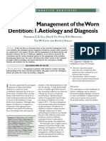 Restorative Management of The Worn Dentition Pt1