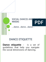 Social Dances and Dance Mixers