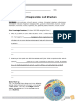 Student Exploration: Cell Structure