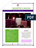 St. Bernadette'S Parish: Mass Times