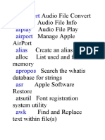 Afconvert Afinfo Afplay Airport Alias