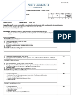 Format For Course Curriculum LT P SW/F W Psda Total Credit Units