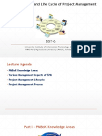 Knowledge Areas and Life Cycle of Project Management: BSIT-6