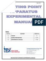 Melting Point Apparatus Experimental Manual