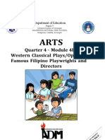 Quarter 4 - Module 4b: Western Classical Plays/Opera and Famous Filipino Playwrights and Directors